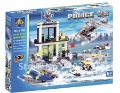 Free Shipping With the helicopter rescue HaiJing motorboat compatible with lego fancy assembles particles toys(China (Mainland))