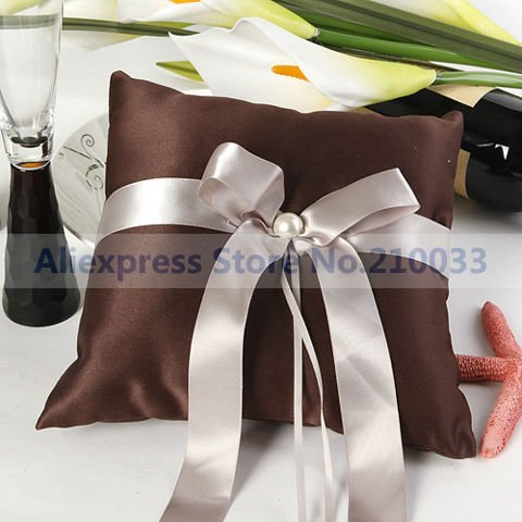Free Shipping Shimmering Chocolate Satin Pearl Ribbon Special Wedding 