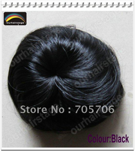 Free Shipping Fashion Hair Bun Chignon Extensions Hairpiece Wig Wedding Bun