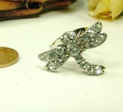 Rings store,20pcs/lot,Diamond Dragonfly ring (have cards) XQ10839490029(China (Mainland))