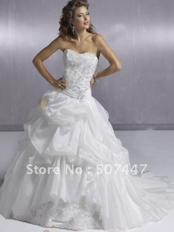 Wholesale New white ivory Hot Beach wedding dress Formal Evening Party