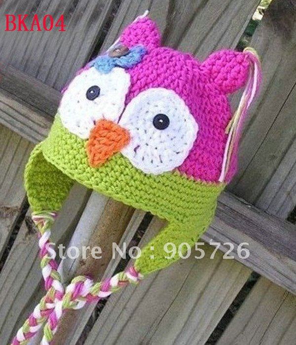 knitted owl hat
