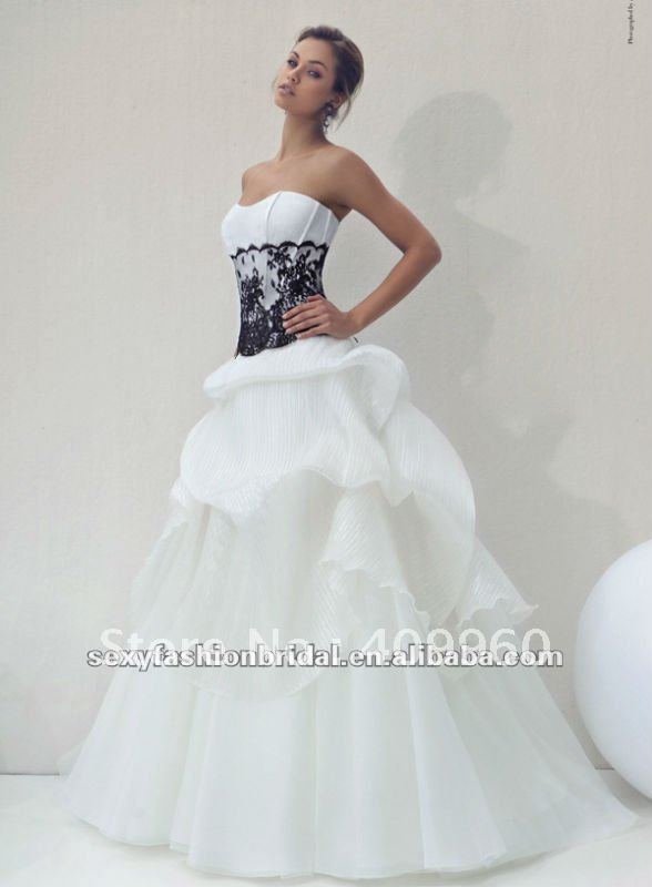 Buy white black lace wedding dress white black lace wedding dress 