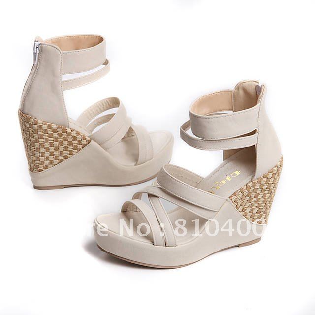 2012 wedding dress shoes sandals for women Have Big Size 34 43 Beauty QC