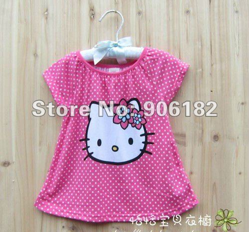 Fashion  Kids on On Sale  1pc Hello Kitty T Shirt Children Clothing  Kids T Shirt  T