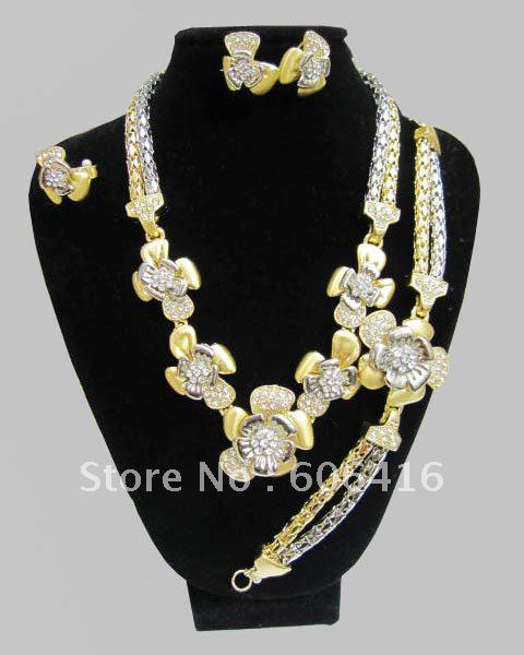 Fashion Lace order african fashion costume jewelry set supplier