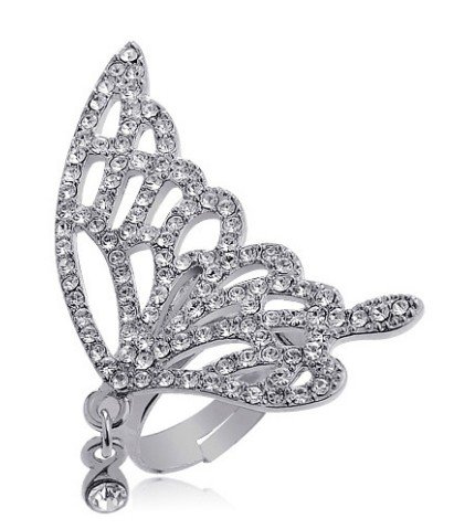 butterfly wedding ring