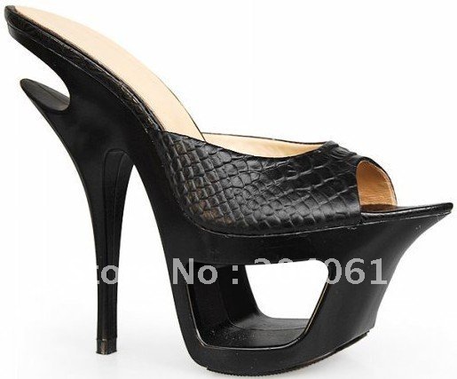 Wholesale women shoes sandals slides high heeled slipper suede shoe fashion sandal patent leather shoes black