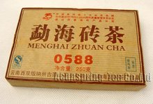 2007 Year Puerh Brick Tea, 250g Ripe Puer,Menghai Mountain Pu’er,PB24,  Free Shipping