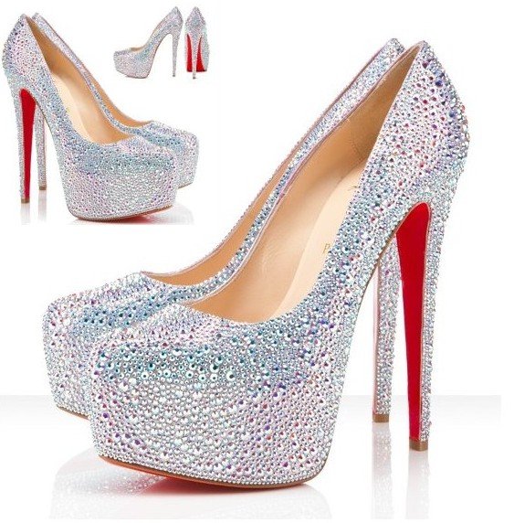 crystal pumpsVogue Sexy crystal high heelsGorgeous wedding shoes