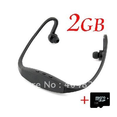 Free Music Player on Headset Sports Mp3 Music Player   2gb Tf Card Pink Color Free Shipping