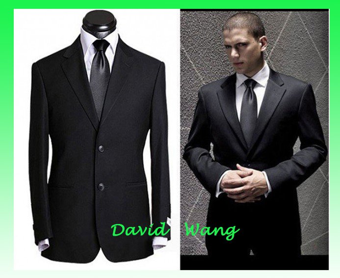 2017 Wholesale Men Slim Suit Vest Four Buttons Black Color Size