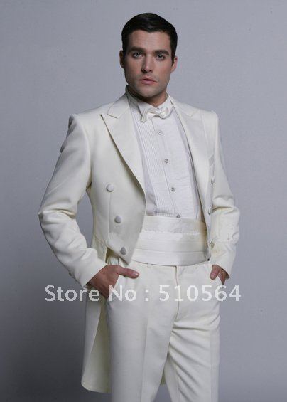 White Silk Suit