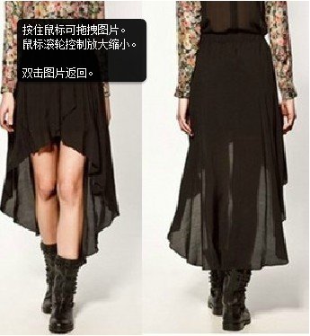Tunic Dress on Chiffon Pleated Long Skirt Long Dress Solid Color Significant Thinner
