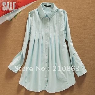 White Shirt Dress on Shirts Maternity Wear Long Blouse For Women Fashion Design Dress Shirt