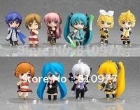 FREE SHIPPING Garage Kit Hatsune Miku Q-style clay toy A set with 10 models