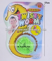 Free shipping Magic worm/Squirmles/Slideyz/Twisty worm/wiggles/Bulk packing/Magic Tricks(China (Mainland))