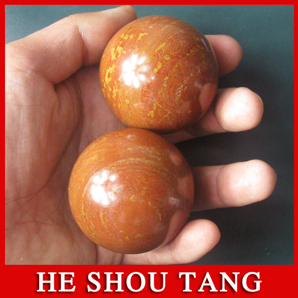 energy massage ball magic health hand fit ball red brown stone Red Hand Massage 640x640