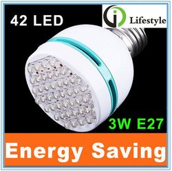 100pcs/lot LED White Light E27 Screw Bulb 3W Energy Saving Lamp,FREE SHIPPING(China (Mainland))