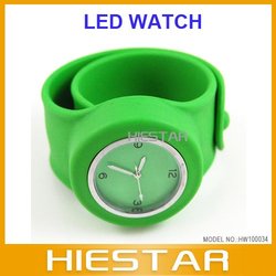 Free Shipping High Quality,2010 Newest Fashion Silicone Slap Watch Jelly Watch(China (Mainland))