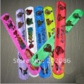 Wholesale Hotsale Mixed color Cartoon Slap Bracelet Promotional Snap wrap toy 500pcs/lot fast delivery free shipping