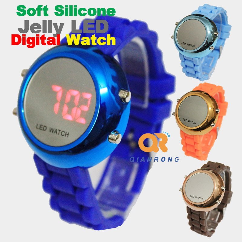 rubber digital watches