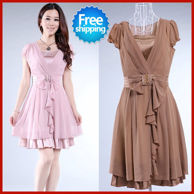 Free shipping sale price summer 2012 new Korean lady fashion dresses ...