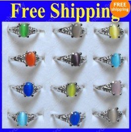 New 30pcs Wholesale jewelry lots Alloy Metal Skull Cute Fashion adjustable Rings