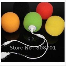 10pcs New Arrival Portable Speaker Colorful Music Balloon Speaker 3.5mm audio jack for mobile phone with retail boxFREE SHIPPING(China (Mainland))
