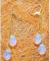 5  PC Charming Asian 14K GP pair of moonstone earring Free shipping