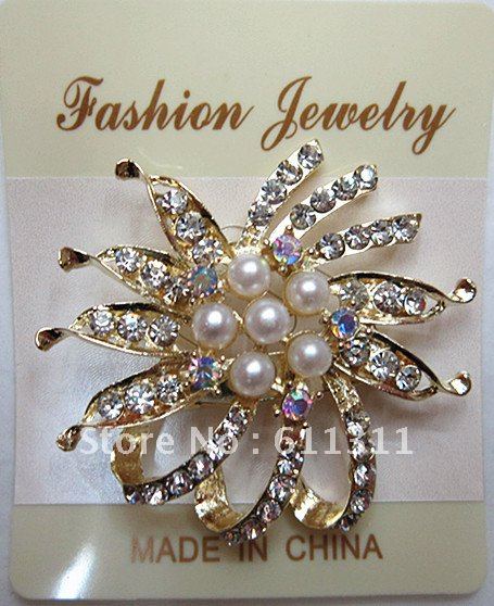 faux pearl brooch wedding brooch charming brooch