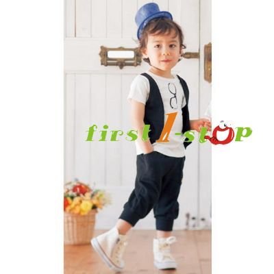 Fashion Suits Boys on 3065 Boys Cool Suits Fake 2pcs T Shirt Boys Clothing Set Boys Clothes