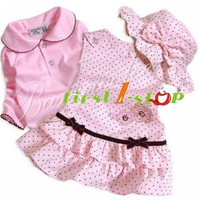 Matching Doll  Girl Clothes on Easy Matching 3 Sets Baby Girls Clothing Set Lovely Girls Suits