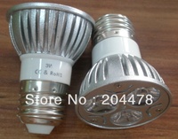Free shipping 3w spotlight with e27 base, 10pcs/lot ,2 years warranty,CE &amp; Rohs,replace 25w lamp
