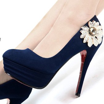 Glitters High-heeled Shoes Fish Mouth Head Shiny Pieces,Bridal shoes ...