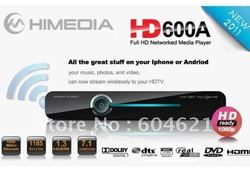 Hi Media HD600A HDD Media Player HDMI Full 1080P HD H.264 MKV DTS Network Online TV WiFi(China (Mainland))