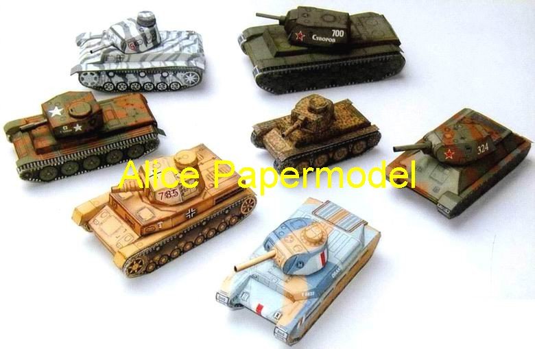 Die gute preiswerte panzer? -Alice-papermodel-1-72-WWII-famous-font-b-T34-b-font-tiger-cromwell-Panzer-font