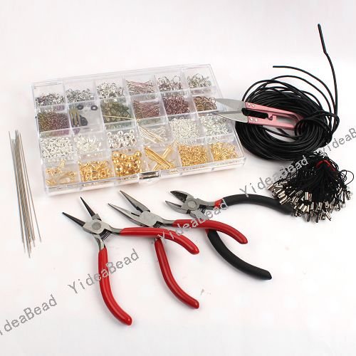 Jewelory Making Kit Beads Findings Pliers Fit Jewelry Accessories DIY ...