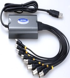 5pcs/lot!! High Quality 8 Ch the first USB Capture Card DVR for CCTV Camera Monitor DVD/ 8Ch Real-Time D1 preview, FreeShipping(China (Mainland))