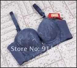 (In stock)Sexy bra Leopard Design For LadiesAdjustable Gather Push Up Women's Brassiere Underwear Cheap Promotion Free Shipping(China (Mainland))