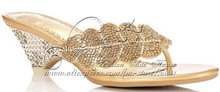 Leaf fashion sandals,wedge high-heeled,Handmade bordered rhinestone sheepskin wedge heel flip flops,crystal shoes&Free shipping