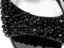 Elegant Rome sandals flat hand sew beads sandals sheepskin rhinestone beading women crystal shoes black beige