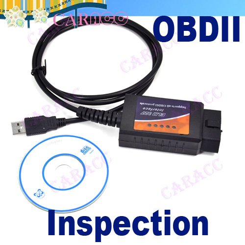 Free shipping! V1.5 CAN-BUS Auto Car ELM327 OBDII Car Diagnostic Inspection Scanner for VW & AUDI 1740