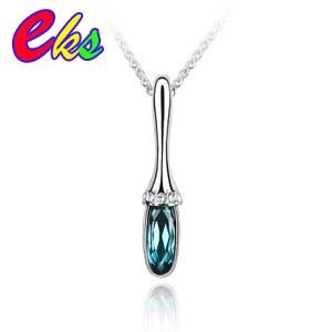 Wholesale Fashion Hollow Cuboid Necklace/Swarovski Elements Jewelry/Colorful Long Shape Crystal Necklace/Free Shipping#1348