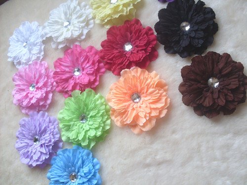 13 Colors 4 Peony Children s Hair Accessories Girls Flower Clip baby beautiful flower 2013 Cute hair accessories girls