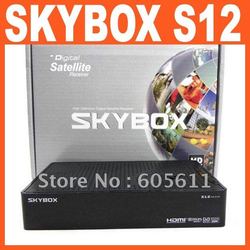 2012 New Original Skybox S12 DVB S2 HD mini digital satellite receiver with RS232 adapter cable openbox s12 Free shipping(China (Mainland))