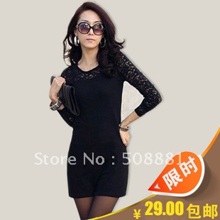 White Tube Dress on Women S Plus Size Lace Dress Summer Long Sleeve Lace Dress Black White