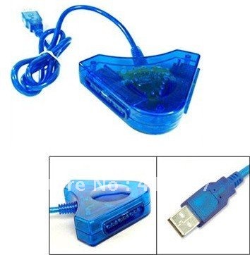 USB Adapter for Dual PS PS2 Controller to PC USB Joystick Converter Adapter High Quality Hot