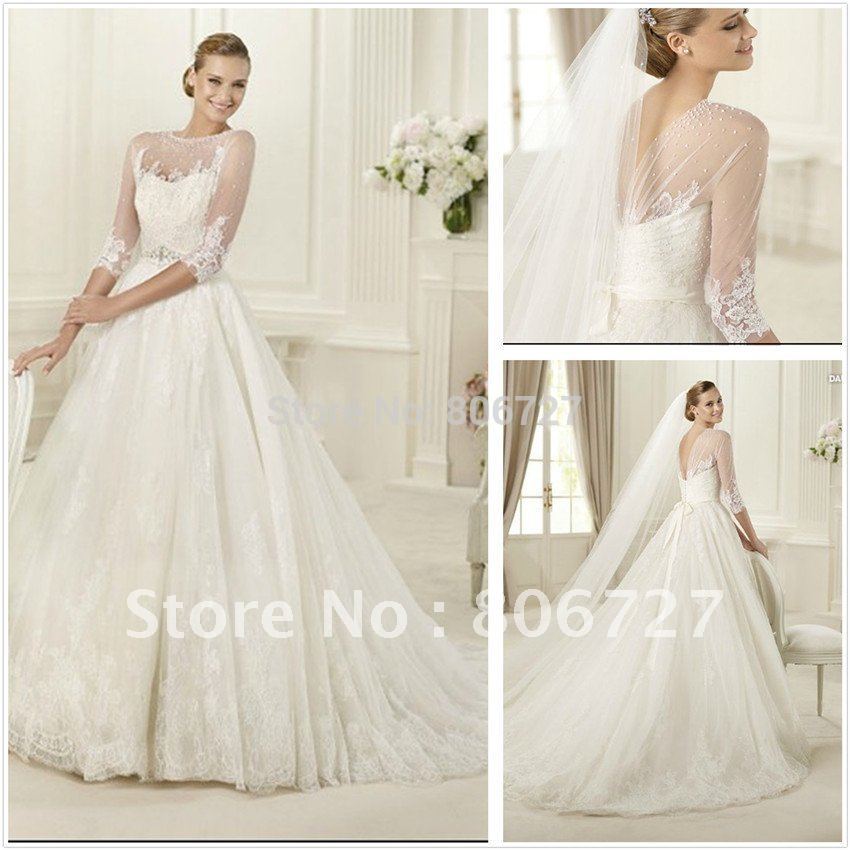 long sleeve wedding dress with low back