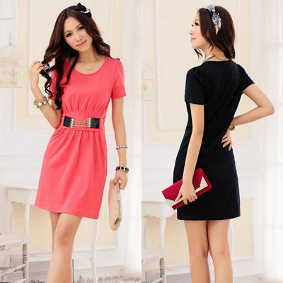 Women  Sizes Clothing on Summer Dresses New Fashion 2012 Plus Size Red Black Women Clothing